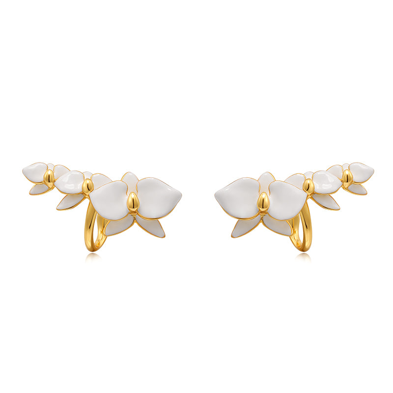 Women's Light Luxury Retro Butterfly Orchid Ear Clip