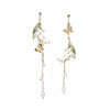 Asymmetric Flower Butterfly Earring Wind Chime