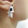 Cute Animal Bite Earring Dinosaur Stud Suitable For Women Cartoon Little Dog Whale Earring Teens Girl Funny Gift