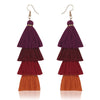 Women's Fashion Multi-layer Tassel Earrings