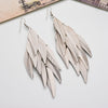 Retro Style Willow Leaf Long Women's Earrings