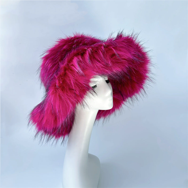 Imitation Raccoon Fur Punk Hat