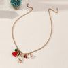 Christmas Colorful Bells Snowflake Elk Necklace