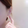 S925 Sterling Silver Pearl Leaves Flower Stud Earrings For Women Special-interest Design