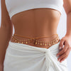 Bikini Rhinestone Chain Waist Decorations Multi-layer Body Chains Butterfly Metal Tassels Waist Chain