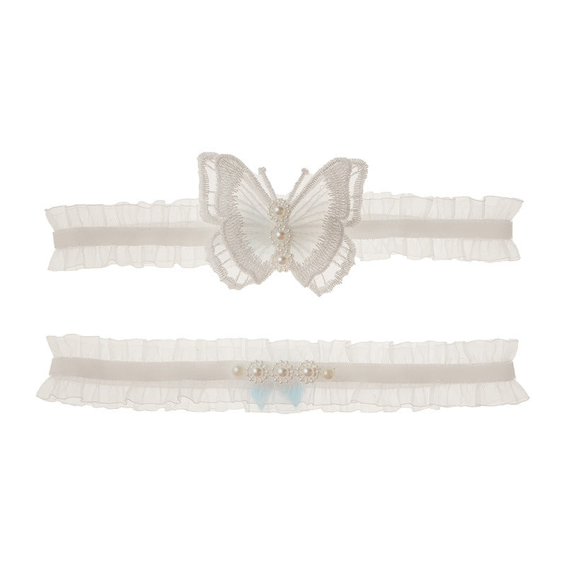 Bridal  Butterfly Garter Belt