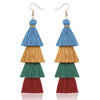 Women's Fashion Multi-layer Tassel Earrings